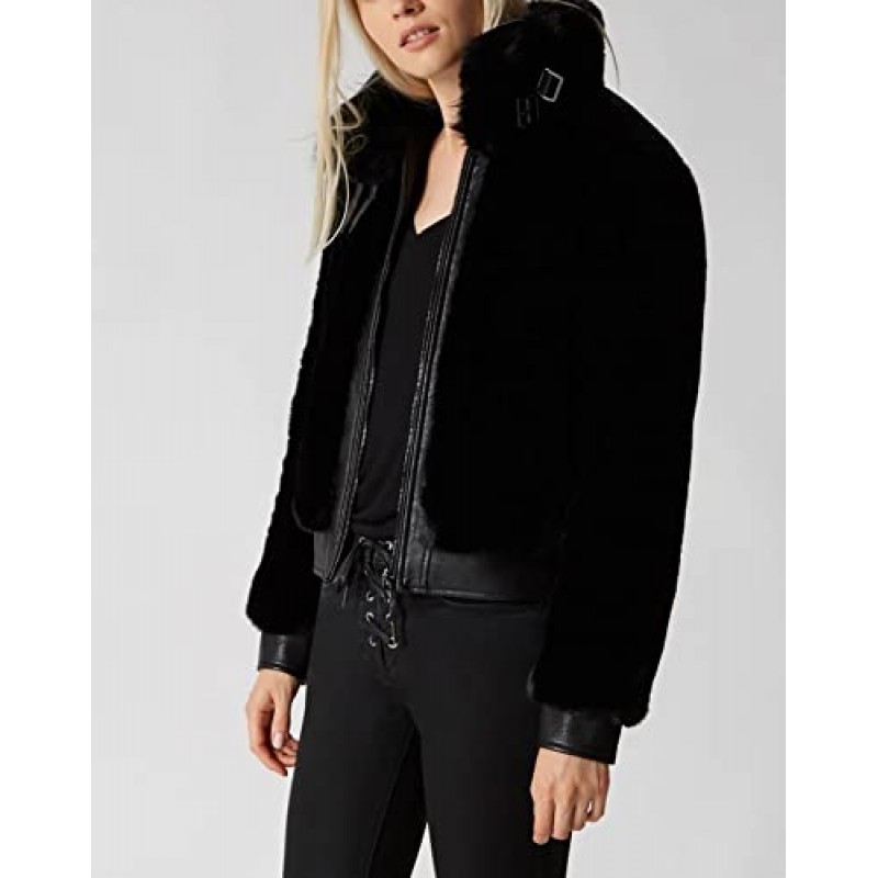 [BLANKNYC] 여성용 인조 퍼 코트 아우터, 편안하고 스타일리쉬한 자켓