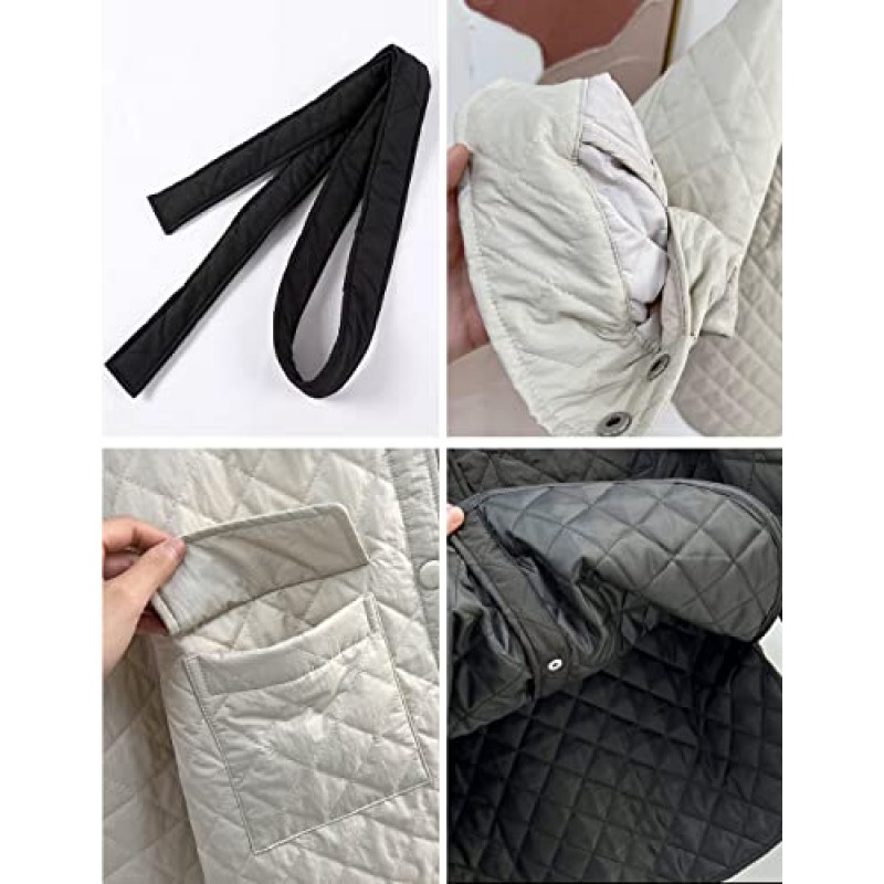 Hatant 여성용 퀼트 자켓 2022 겨울 여성용 오버 사이즈 경량 다운 코트 긴 소매 지퍼 포장 가능 퍼퍼 자켓