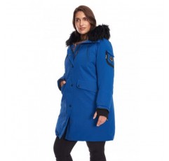 ALPINE NORTH 여성용 비건 다운 롱 파카 재킷(플러스 사이즈) - 발수, 방풍, 인조 모피 후드가 있는 겨울 코트