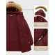 Soularge 여성 플러스 사이즈 겨울 따뜻한 퀼팅 퍼퍼 재킷(분리형 후드 포함)