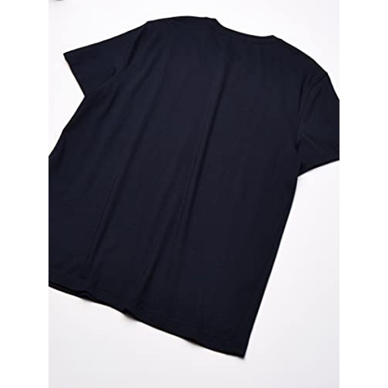 Nautica 남성용 반팔 솔리드 크루넥 티셔츠