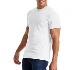 Hanes 남성 오리지널 경량 포켓 티셔츠, 남성용 3중 블렌드 티셔츠