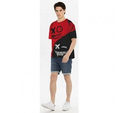 Keasmto 3D 인쇄 멋진 T 셔츠 그래픽 디자인 캐주얼 여름 짧은 소매 패션 티셔츠 남성 여성을위한