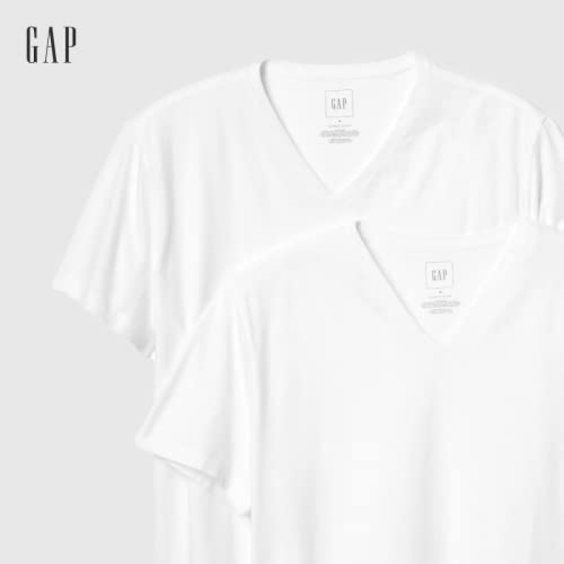 GAP 남성 2팩 V넥 티셔츠 티셔츠