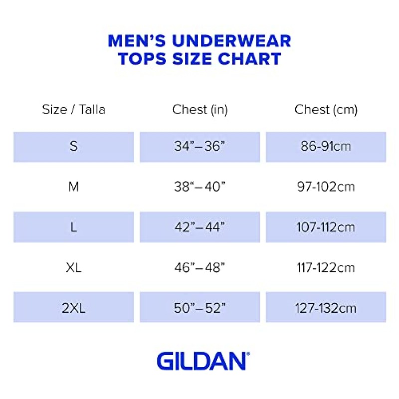 Gildan 남성 코튼 스트레치 티셔츠, 멀티팩