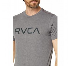 RVCA 남성용 레드 스티치 그래픽 크루 티셔츠