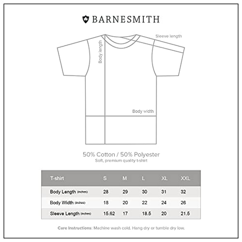 Barnesmith Spirit 로고 성인 유니섹스 반소매 티셔츠