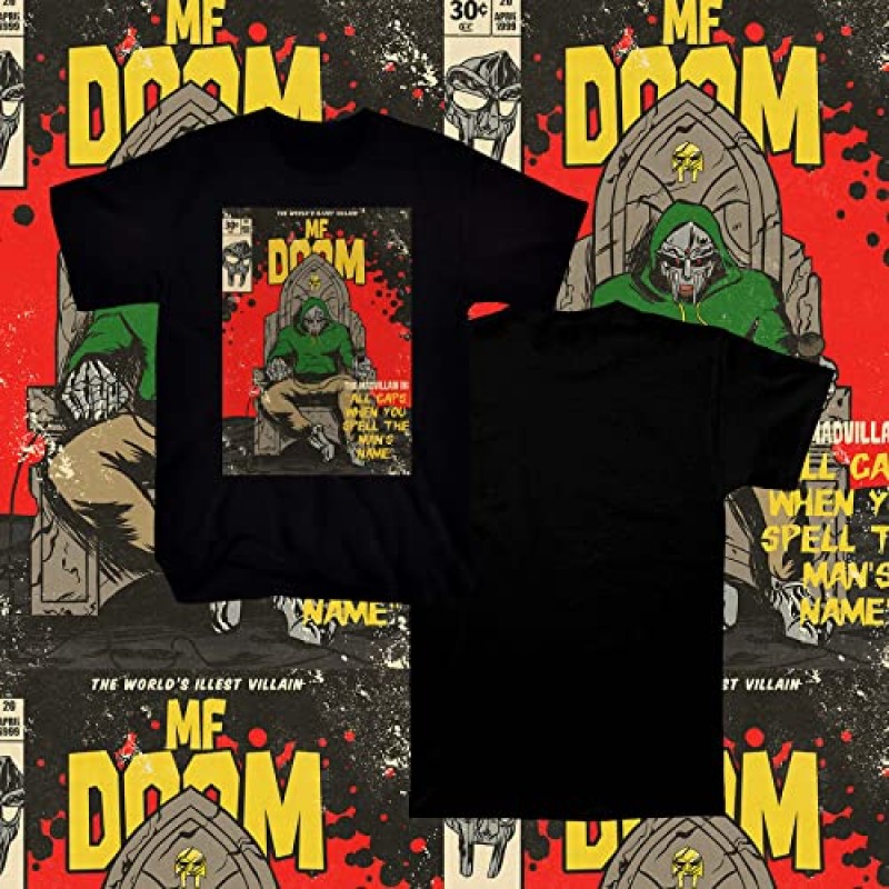 MF Doom Shirt 랩 T 셔츠 남성 여성 Funny Cotton Classic Short Sleeve Tee