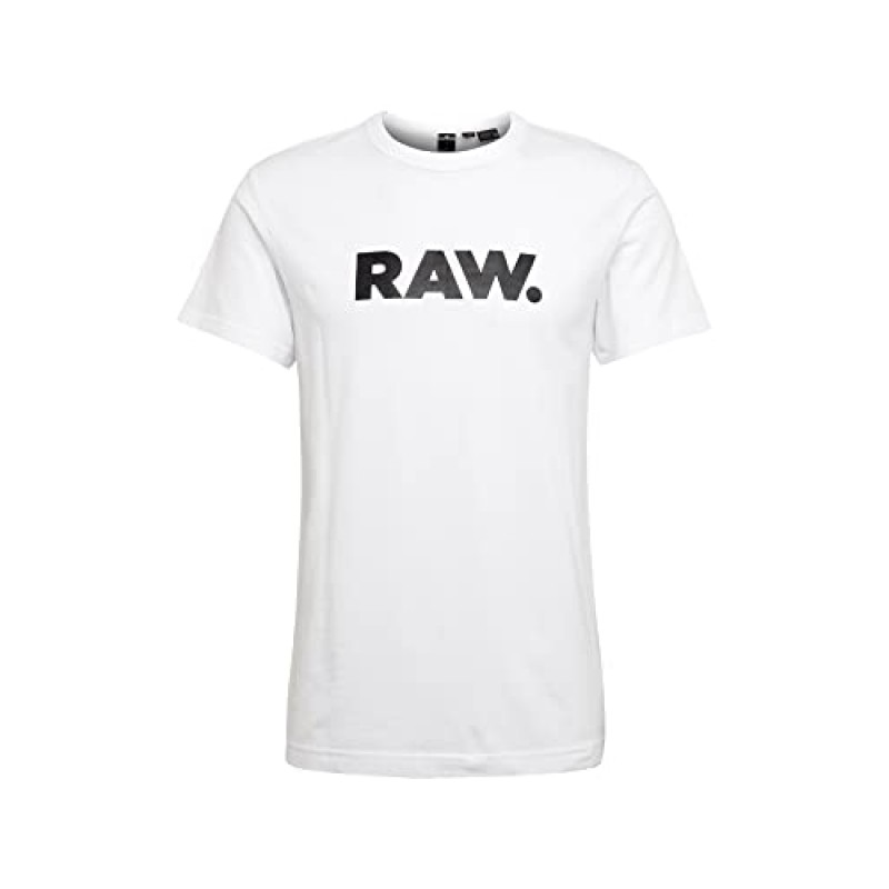 G-Star Raw 남성 홀론 그래픽 크루넥 반팔 티셔츠