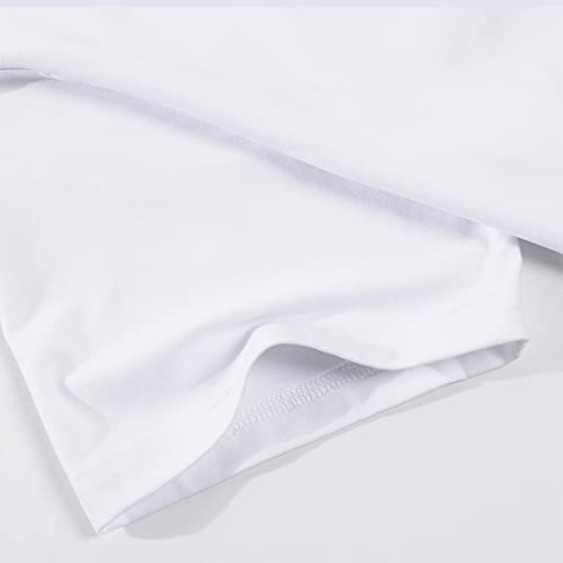 ORJ 승화를위한 5 조각 폴리 에스터 성인 티셔츠 흰색 빈 크루 넥 남성 반팔 티셔츠