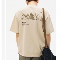 Vamtac Mens 빈티지 그래픽 하라주쿠 티셔츠 루즈 오버 사이즈 반팔 streetwear 캐주얼 탑 미적 티