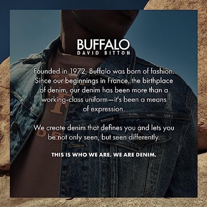 Buffalo David Bitton 남성용 반팔 크루넥 그래픽 티