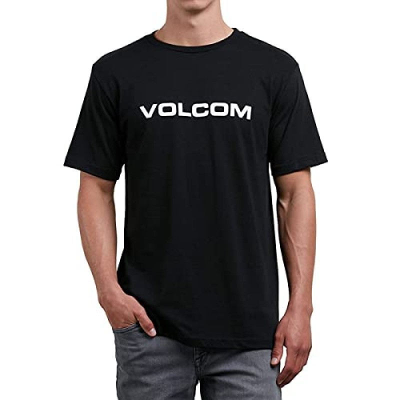 Volcom 남성용 크리스프 유로 반소매 티셔츠