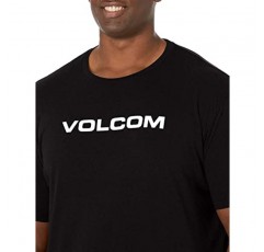 Volcom 남성용 크리스프 유로 반소매 티셔츠