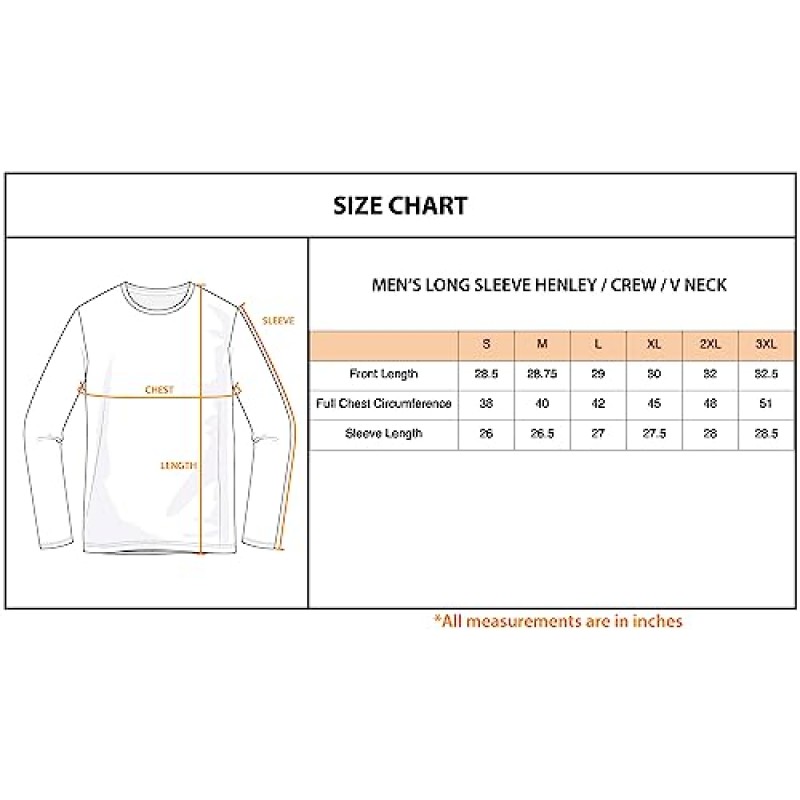 X RAY V 넥 헨리 긴 소매 티셔츠, 소프트 스트레치 프리미엄 코튼 슬림 피트 남성용 캐주얼 패션 티