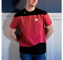Star Trek: 차세대 명령 유니폼 코스프레 레드 티셔츠