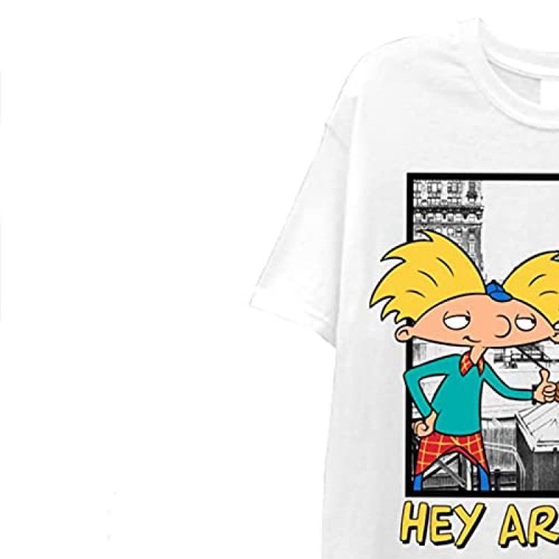 니켈로디언 남성용 리와인드 클래식 셔츠 - Rugrats, Ren & Stimpy 및 Hey Arnold Tie Dye 티셔츠