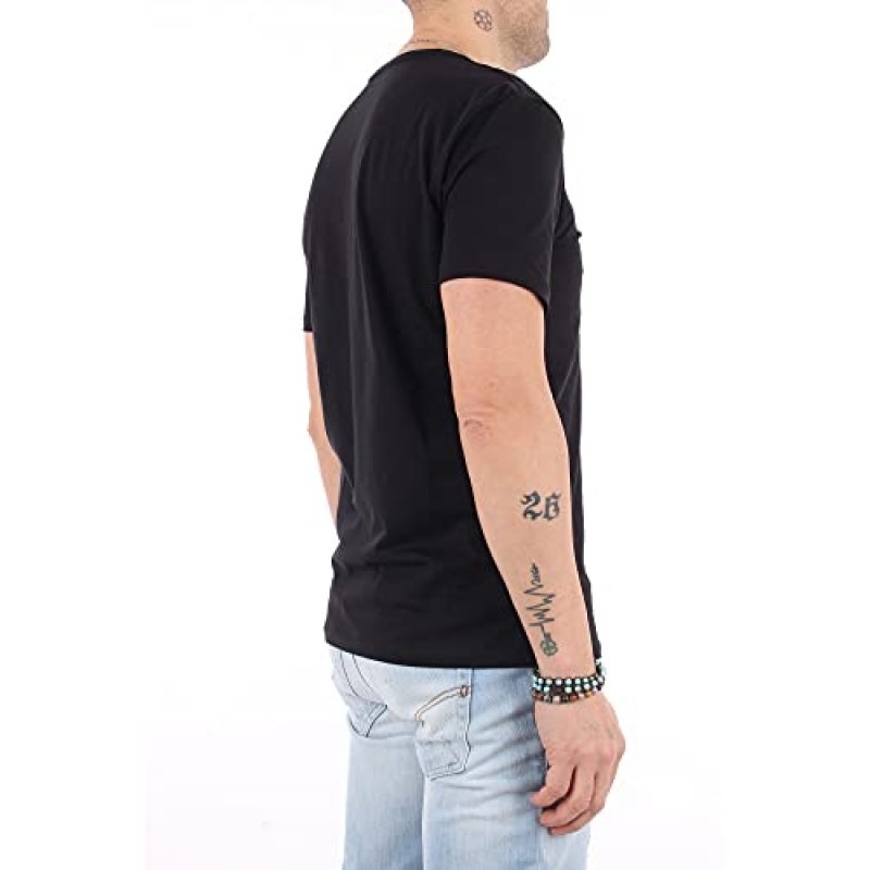 A|X ARMANI EXCHANGE 남성 베이직 피마 브이넥 티셔츠