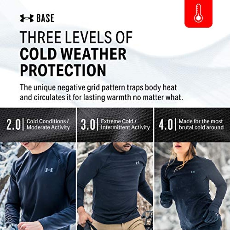 Under Armour 남성 패키지 베이스 2.0 크루넥 티셔츠