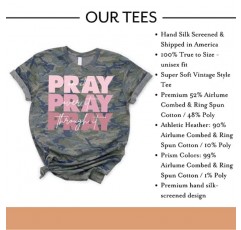 믿음 속의 사랑 | Pray On It 크루넥 스웻셔츠 기독교 의류 그래픽 T 셔츠 | 신앙 기반 의류 티셔츠 | 카모