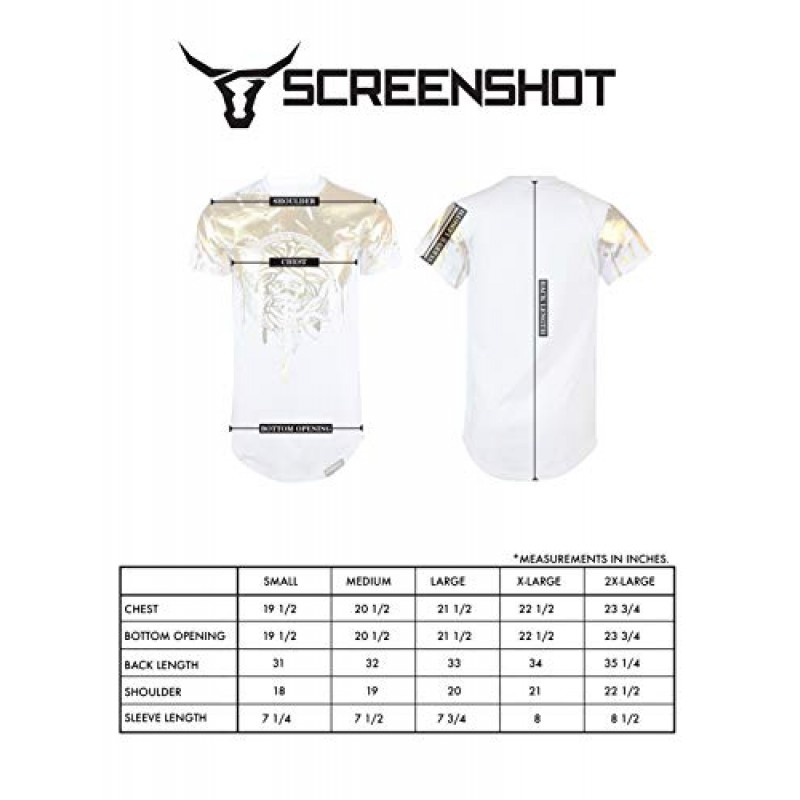 Screenshotbrand 남성용 힙스터 힙합 프리미엄 티셔츠 - 세련된 롱라인 최신 패션 프린트 티셔츠