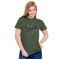 Alaska AK Rugged Mountain 무스 그래픽 T 셔츠 남성 또는 여성