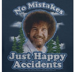 Bob Ross No Mistakes/Positive Vibes 티셔츠