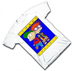 니켈로디언 남성용 90년대 클래식 셔츠 - Rugrats, Invader Zim, Ren & Stimpy 및 Hey Arnold 빈티지 티셔츠