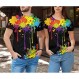 Linnhoy 유니섹스 남성 및 여성 셔츠 유니섹스 패션 캐주얼 참신 티셔츠 3D 그래픽 성인 티셔츠 청소년 탑 사이즈 S-XXL