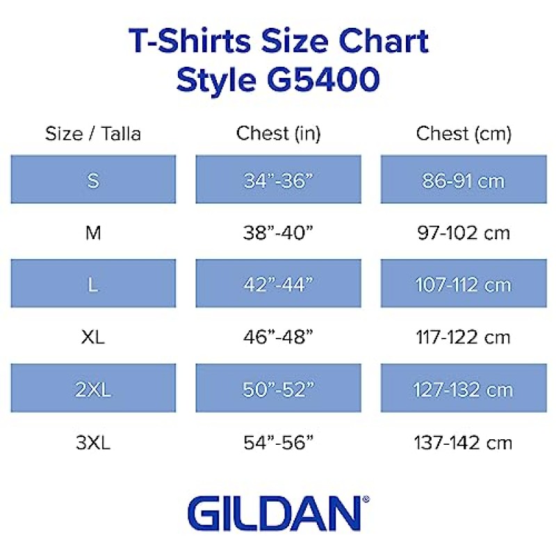 Gildan 성인용 헤비 코튼 긴소매 티셔츠, 스타일 G5400, 2팩