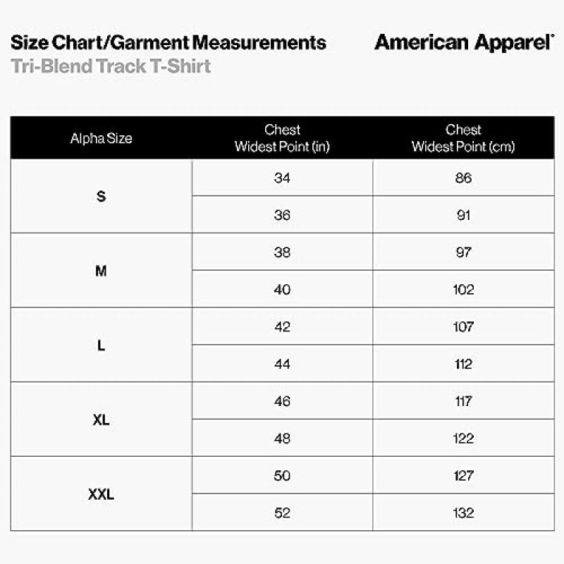 아메리칸 어패럴 유니섹스-성인용 트라이 블렌드 트랙 티셔츠, 스타일 GTR401, 2팩