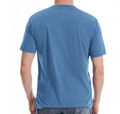 ZITY 남성용 헨리 셔츠 반팔/긴 소매 기본 버튼다운 티셔츠 포켓 포함 솔리드 컬러 헨리 셔츠 남성용