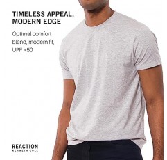 Kenneth Cole Reaction 남성 티셔츠 팩 3개 - UPF 50+ 면/스판덱스 저지 슬림핏 티셔츠 남성용 - 티셔츠 3팩