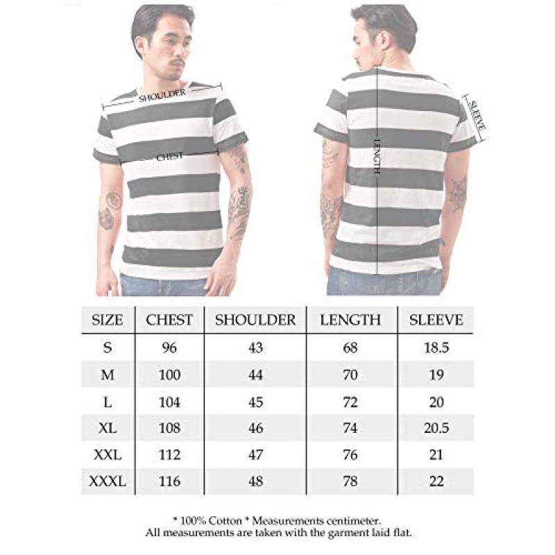 남성용 와이드 스트라이프 티셔츠 세일러 티 레드 화이트 블랙 네이비 스트라이프 탑 베이직