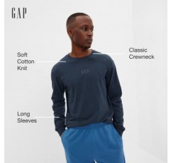 GAP 남성 릴렉스핏 긴소매 로고 티셔츠