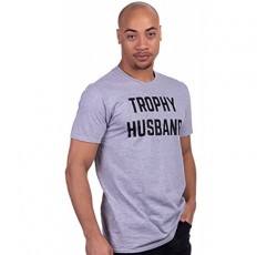 트로피 남편 | 재미 있은 아빠 농담 신랑 유머 티 결혼 친구 기념일 남편 말하기 남자 티셔츠