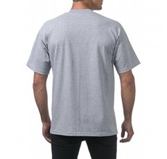 Pro Club 남성용 6팩 헤비웨이트 코튼 반소매 크루넥 티셔츠