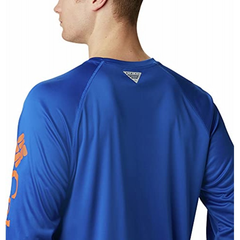 컬럼비아 NCAA 퍼듀 보일러메이커 남성용 터미널 태클 긴소매 셔츠