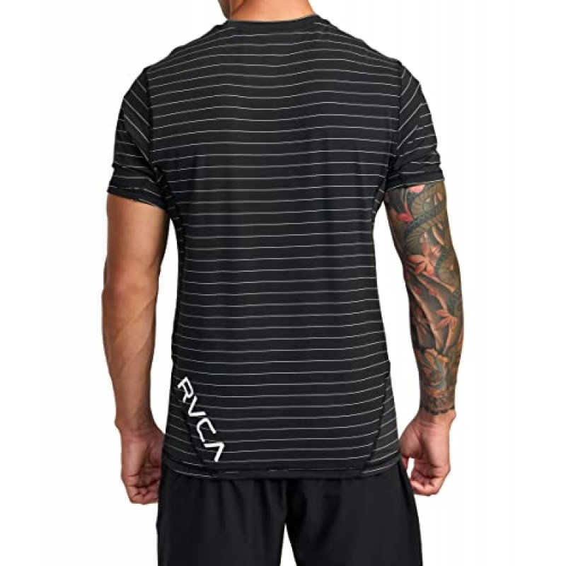 RVCA 남성용 스포츠 벤트 애슬레틱 통기성 반소매 티셔츠