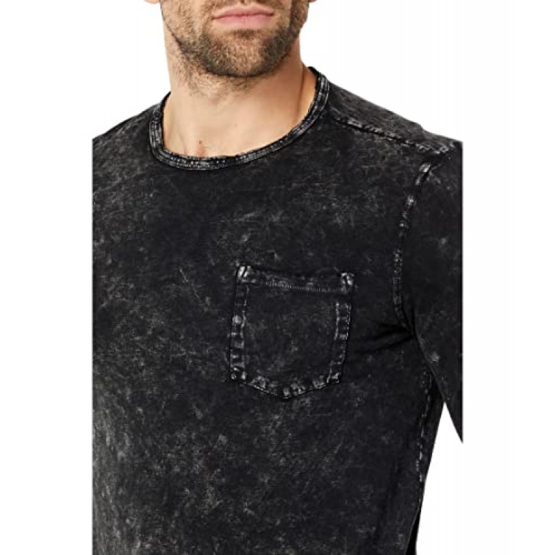 John Varvatos 남성 크레이그 긴 소매 크루