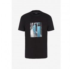 A|X ARMANI EXCHANGE 남성 레귤러핏 NYC 이미지 티셔츠