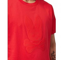 사이코 버니 데이먼 그래픽 티셔츠 칠리 레드 MD (미국 남성 5)