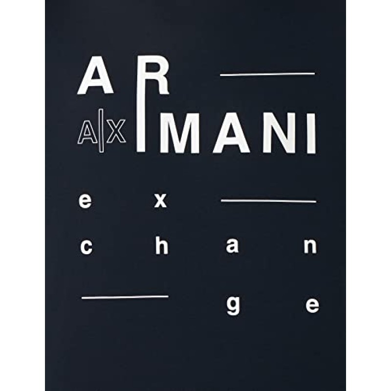A|X ARMANI EXCHANGE 남성용 레터 로고 티셔츠