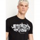 A|X ARMANI EXCHANGE 남성 스트레치 코튼 저지 반소매 슬림핏 티셔츠