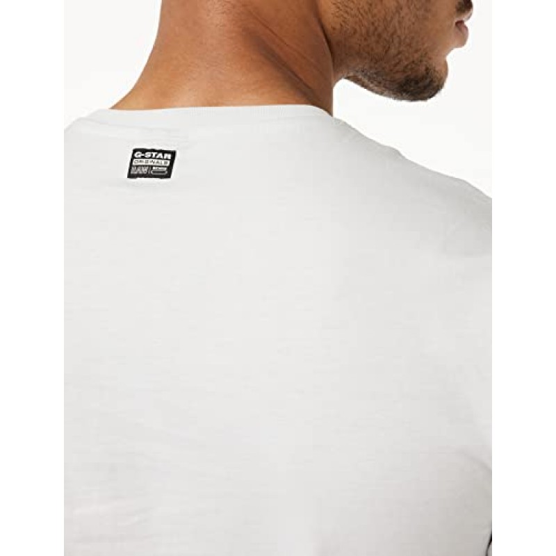 G-Star Raw 남성용 프리미엄 그래픽 티셔츠, 사이드 스텐실: 오이스터