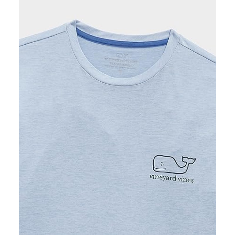 vineyard vines 남성용 긴팔 고래 항구 티셔츠