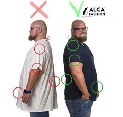 XXL-B부터 8XL-B까지 빅사이즈 남성을 위한 Alca 클래식 2팩 V넥 티셔츠