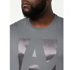 A|X ARMANI EXCHANGE 남성 실키 라지 로고 티셔츠