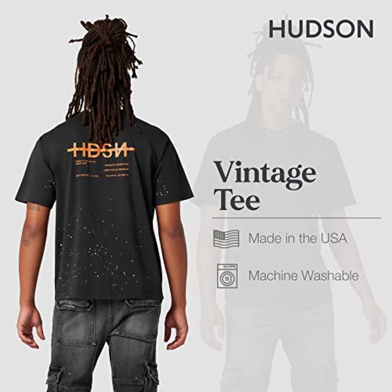 HUDSON 남성 빈티지 티셔츠