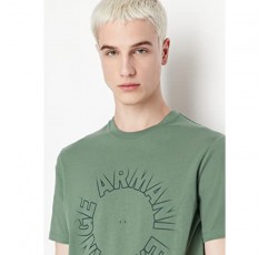 A|X ARMANI EXCHANGE 남성 저지 그래픽 반소매 티셔츠